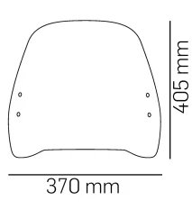 Plexi štít PUIG 21188W URBAN průhledná