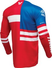 Dres cross enduro THOR LAUNCHMODE Patriot červené
