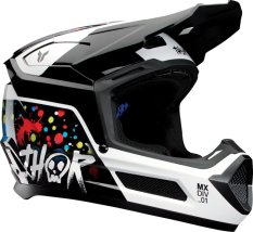 Dětská offroad helma THOR Youth Fleet Splat - černo/bílá