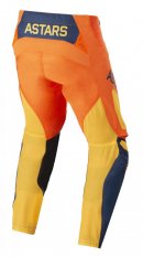 kalhoty TECHSTAR FACTORY 2022, ALPINESTARS (oranžová/tmavá modrá/žlutá)