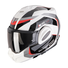 Moto přilba SCORPION EXO-TECH EVO PRO ACUTI šedo/černo/červená