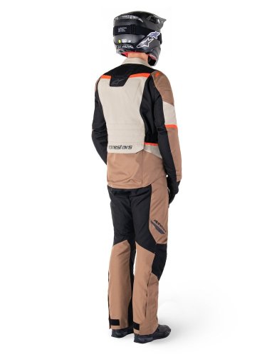 bunda ST-1 WATERPROOF, ALPINESTARS (tmavá khaki/písková/černá/červená fluo) 2025