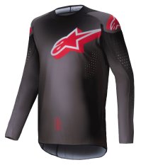 dres SUPERTECH LIPAN, ALPINESTARS (kouřová/červená) 2025