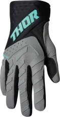 Dětské/Junior cross enduro motokrosové rukavice THOR Spectrum černo/šedé