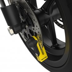 Zámek kotoučové brzdy TITAN, OXFORD (průměr čepu 10 mm, žlutý)