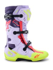 Boty TECH 10 SUPERVENTED, ALPINESTARS (fialová/žlutá fluo/růžová) 2026