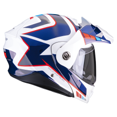 Moto přilba SCORPION ADX-2 CAMINO perleťová bílo/modro/červená