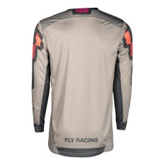 dres LITE VICE, FLY RACING - USA 2025 (šedá/růžová)