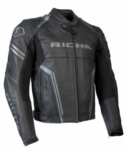 Moto bunda RICHA ASSEN černá - nadměrná velikost