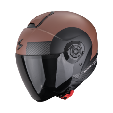 Moto přilba SCORPION EXO-CITY II SHEER matná hnědo/černá