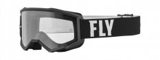 brýle FOCUS, FLY RACING - USA, (černá/bílá, plexi čiré)