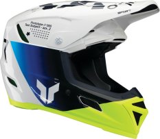 Thor Reflex Sport Strike cross enduro helma na motorku bílá modrá fluo