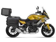 Kompletní sada černých hliníkových kufrů SHAD TERRA BLACK , 48L topcase 36L/36L boční kufry, včetně montážní sady a plotny SHAD BMW F 900 XR