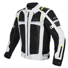 BÜSE Livorno Textiljacke weiß / grau