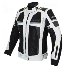BÜSE Livorno Textiljacke Damen weiß / grau