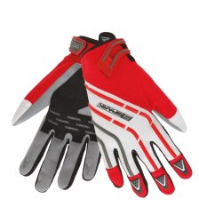 Pánské textilní moto rukavice SPARK CROSS, červené