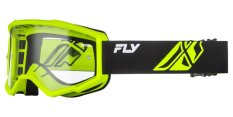 Brýle FOCUS, FLY RACING - USA (černé/Hi-vis - čiré plexi)