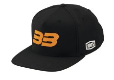 kšiltovka 100% - BB33 Snapback černá/oranžová (vel. UNI)
