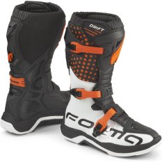 Dětské moto boty FORMA DRIFT černo/oranžovo/bílé