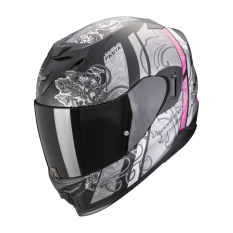 Moto přilba SCORPION EXO-520 EVO AIR FASTA matná černo/stříbrno/růžová