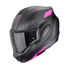 Moto přilba SCORPION EXO-TECH EVO SOCIUS matná černo/růžová
