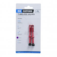 ventilek pro bezdušové aplikace, OXFORD (červená, vč. čepičky, slitina hliníku, délka 48 mm)