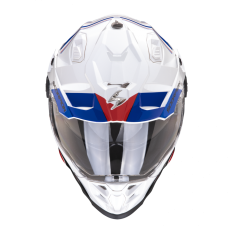 Moto přilba SCORPION ADF-9000 AIR DESERT bílo/modro/červená