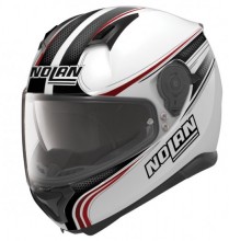 NOLAN N87 RAPID N-COM METAL WHITE 17