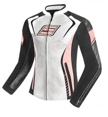 Dámská kožená moto bunda SPARK LINA, růžová