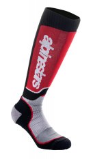 ponožky MX PLUS, ALPINESTARS (černá/červená/šedá) 2024