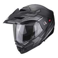 Moto přilba SCORPION ADX-2 CARRERA matná černo/stříbrná