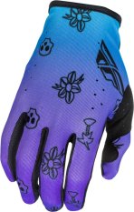 Rukavice LITE OUTLINE, FLY RACING - USA 2026 (fialová/modrá/černá)