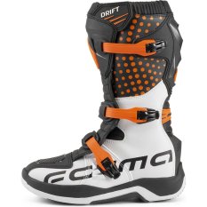 Dětské moto boty FORMA DRIFT černo/oranžovo/bílé