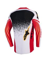 dres TECHSTAR NOMUR, ALPINESTARS (světle šedá/červená/černá/žlutá) 2026