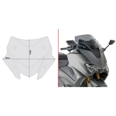 D2147B plexi kouřové YAMAHA T-MAX 560 (20-21), vxš320X520 mm