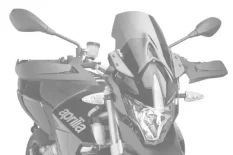 PUIG Větrný štít New Generation Touring Aprilia Dorsoduro 750/900/1200 (08-21). Černý