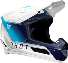 Dětská offroad helma THOR Youth Fleet Storm - bílo/modrá