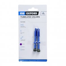 ventilek pro bezdušové aplikace, OXFORD (modrá, vč. čepičky, slitina hliníku, délka 48 mm)