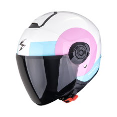 Moto přilba SCORPION EXO-CITY II SHEER bílo/růžovo/světle modrá