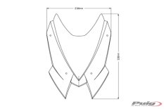 Plexi štít PUIG 20680F NEW GEN. SPORT tmavá kouřová