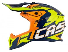 přilba Cross Pro II Contra, CASSIDA (žlutá fluo/oranžová/modrá)