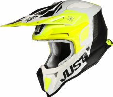 Moto přilba JUST1 J18 PULSAR neonově žluto/bílo/černá