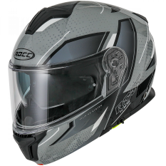 ROCC 810 Klapphelm Dekor šedá/modrá/červená