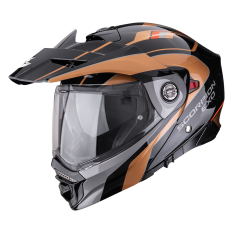 Moto přilba SCORPION ADX-2 KAMPS černo/měděná