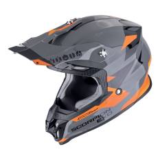 Moto přilba SCORPION VX-16 EVO AIR ROD šedo/oranžová