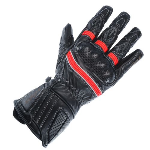 BÜSE Pit Lane Pro Sport rukavice černá / červená - Barva: černá / červená, Velikost: 8