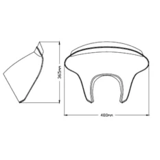 Plexi štít PUIG 21047W BATWING SML SPORT průhledná