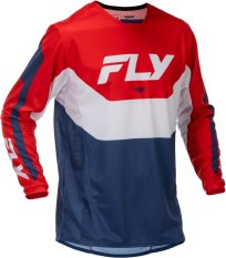 dres KINETIC, FLY RACING - USA 2026 (červená/bílá/modrá)