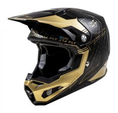přilba FORMULA S CARBON, FLY RACING - USA (černá/zlatá)
