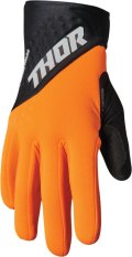 Motokrosové rukavice THOR Spectrum Cold Weather Gloves oranžovo/černé
